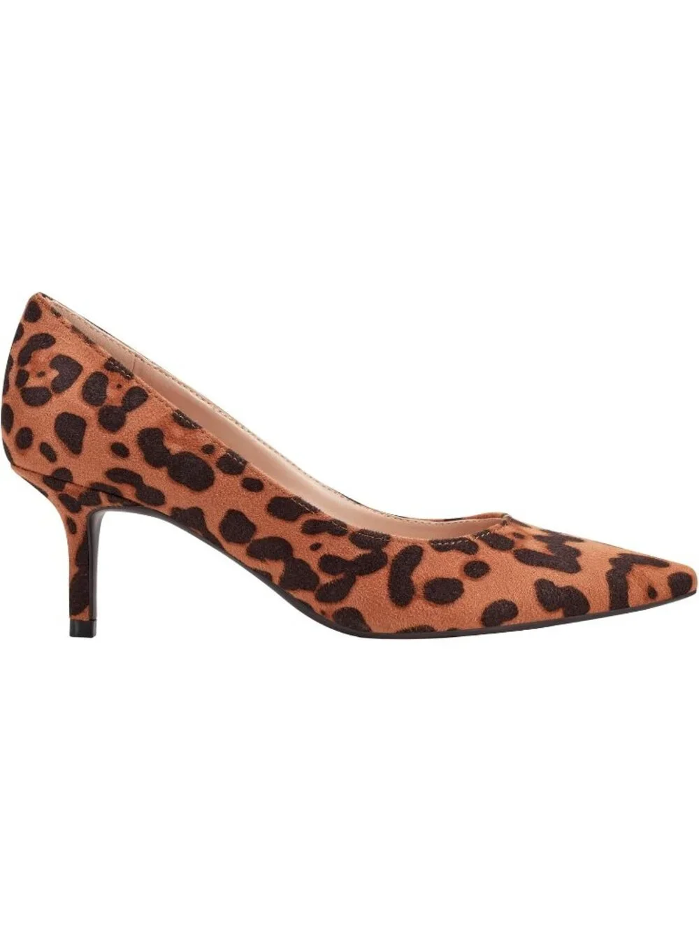 Women's Leopard Modern Pointed Toe Alola Dress Casual Pumps Pull On Heel Shoes